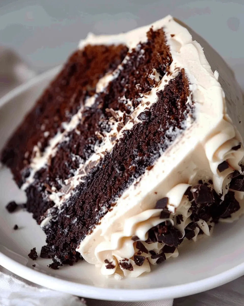 Chocolate Cake with Vanilla Buttercream