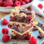 Chocolate Raspberry Crumb Bars