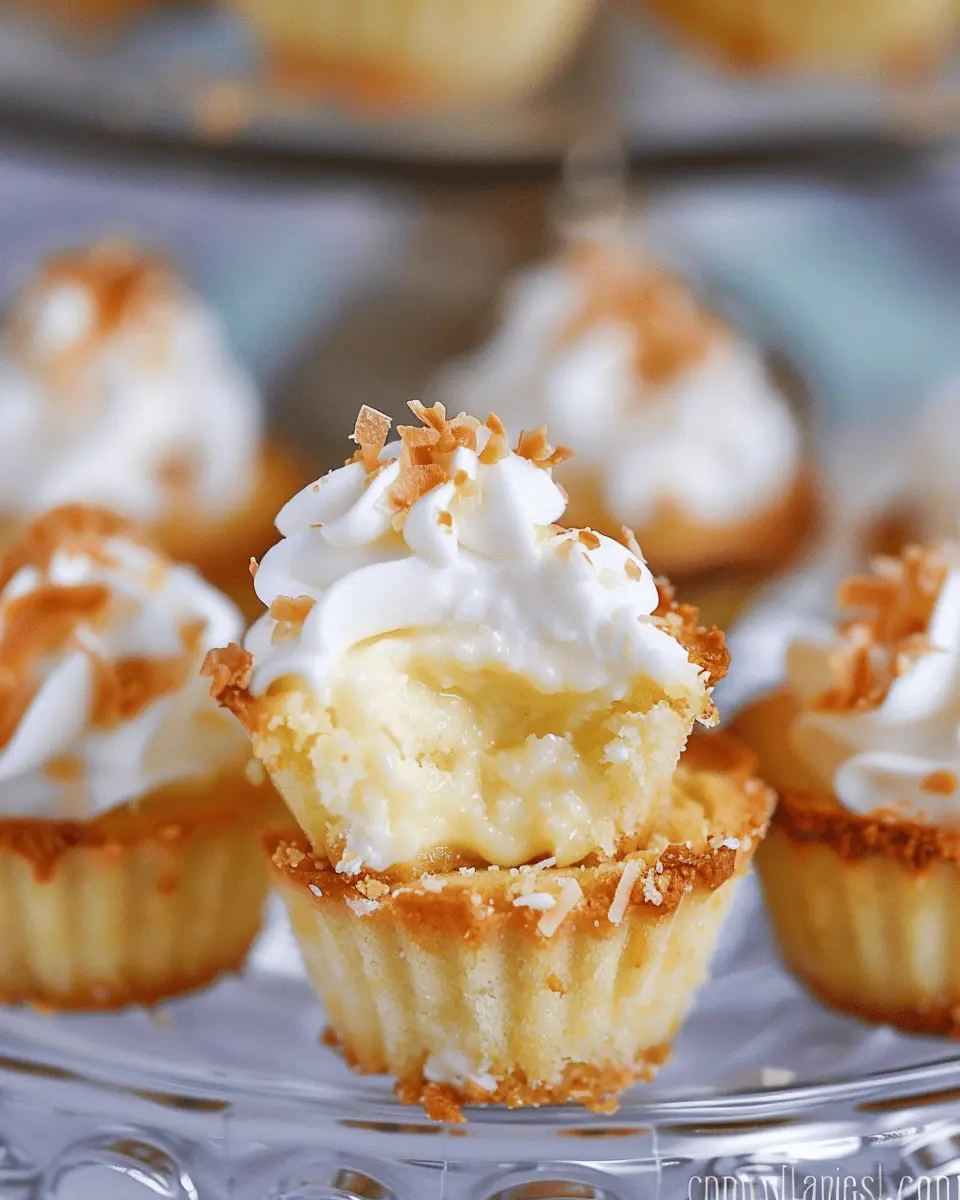 Coconut Cream Pie Cookie Cups
