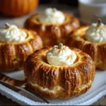 Crescent Pumpkins with Cream Cheese and Pumpkin Pie Filling
