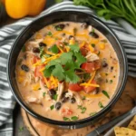 Crockpot Creamy Chicken Taco Soup