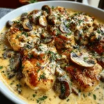 Dijon Mushroom Cream Chicken