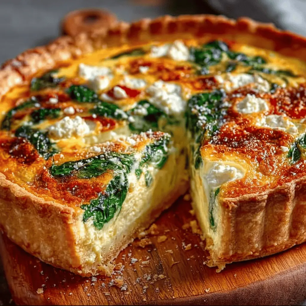Elegant Ricotta and Spinach Quiche