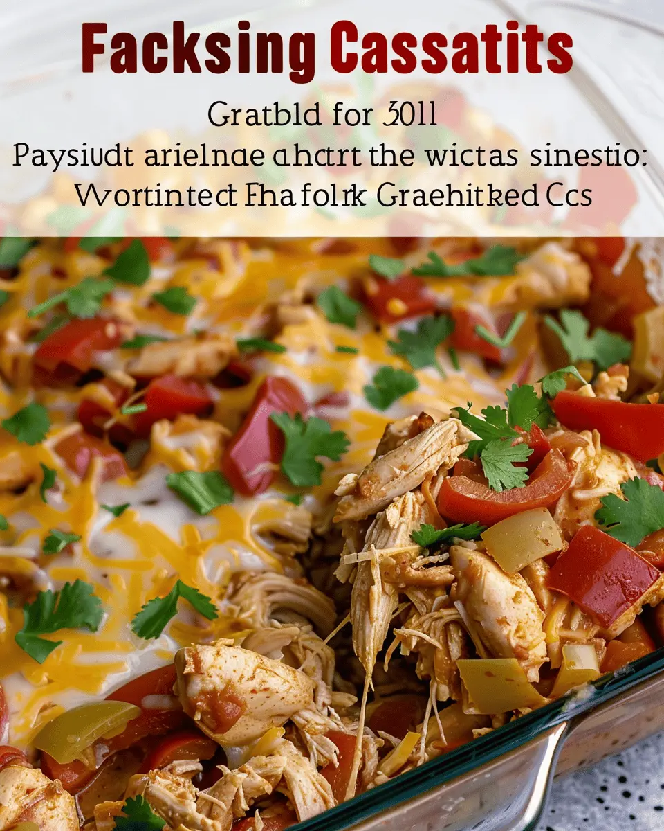 Fajita Chicken Casserole