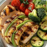 Grilled Chicken with Avocado & Veggies