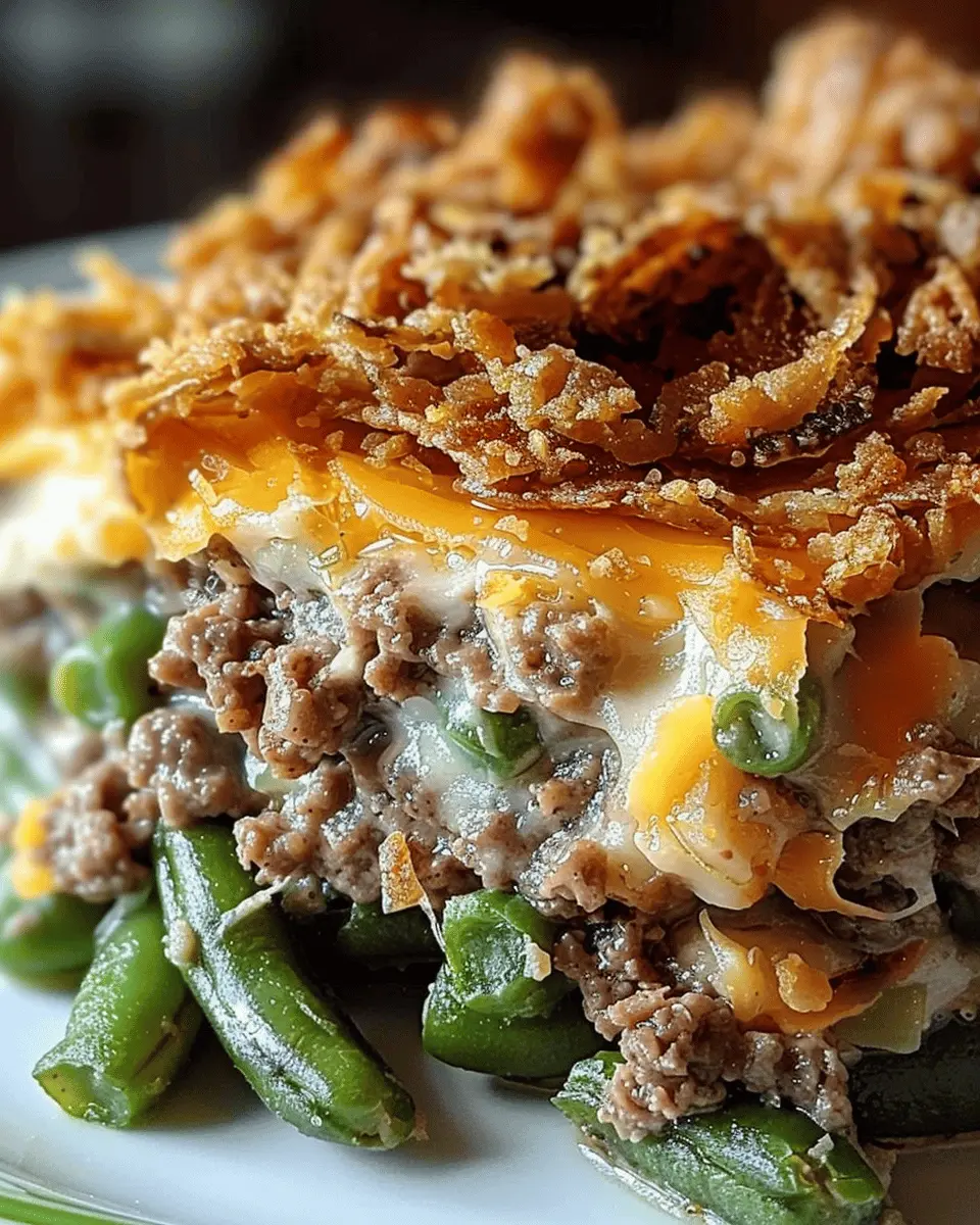Hamburger Green Bean Casserole