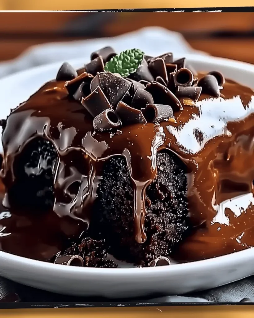 Hot Fudge Chocolate Pudding Cake