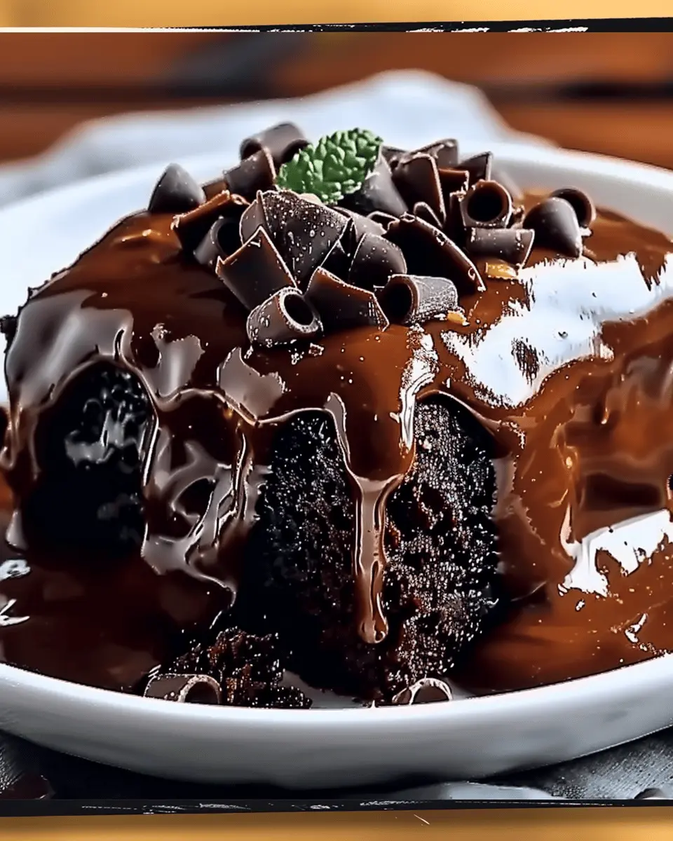 Hot Fudge Chocolate Pudding Cake