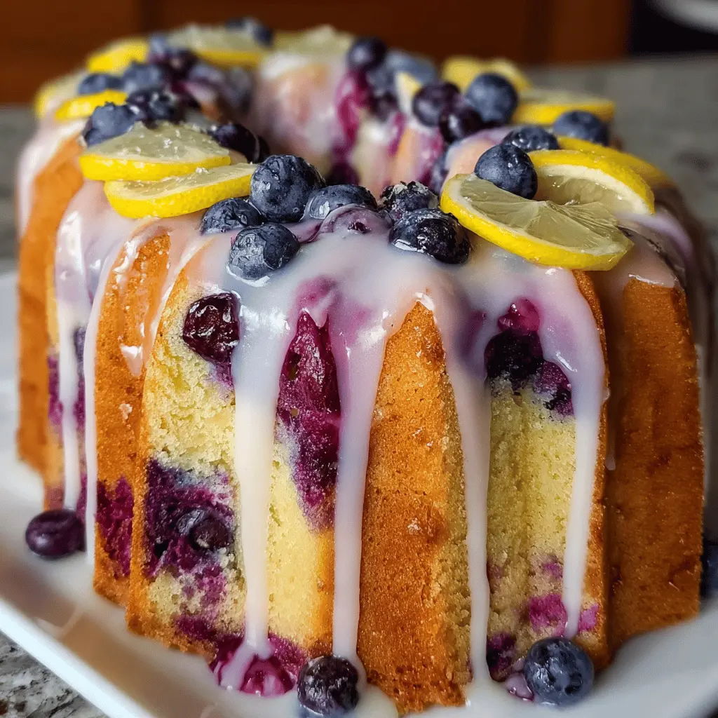 Lemon Blueberry Pound Cake