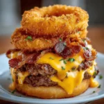 Loaded Bacon Cheeseburger Onion Rings