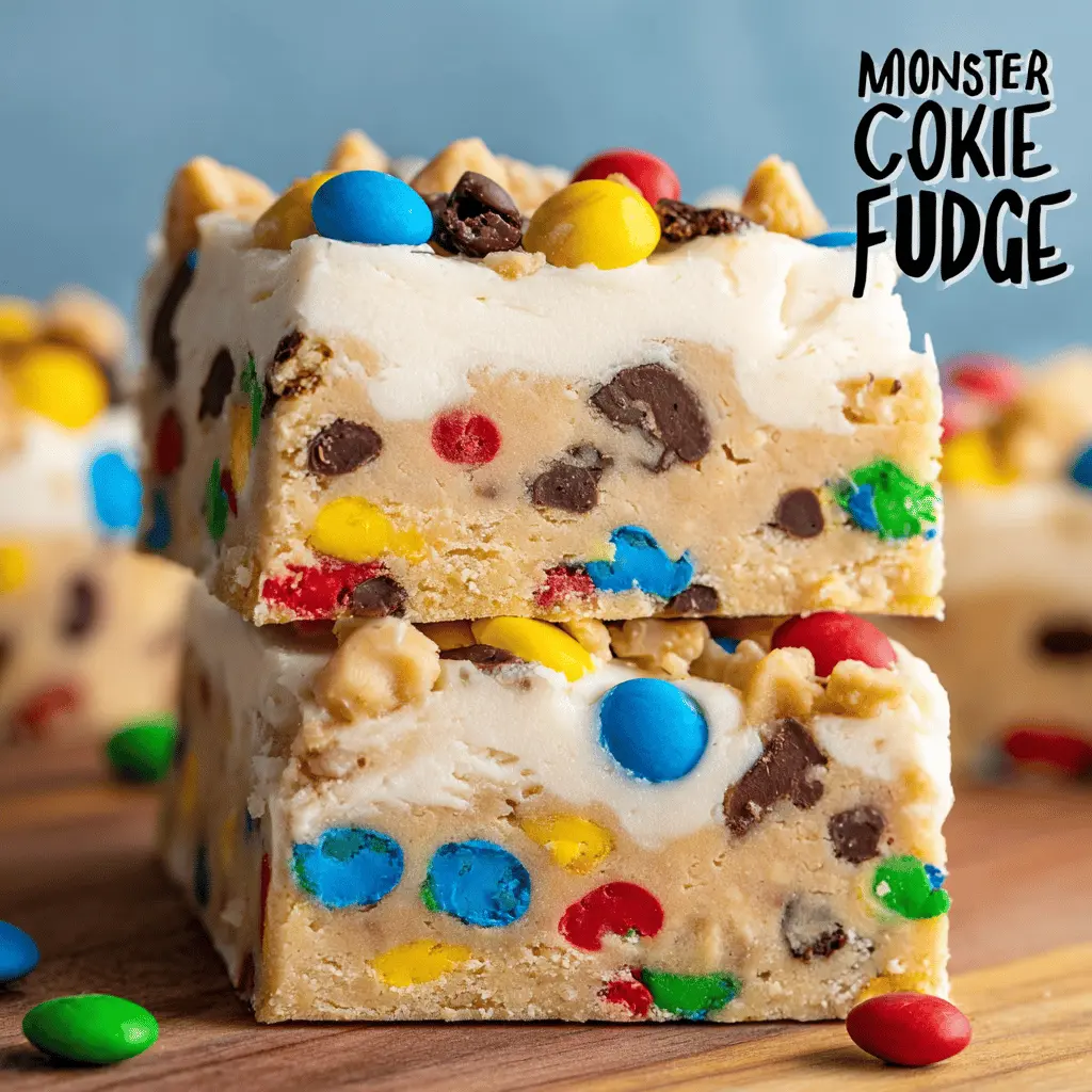 Monster Cookie Dough Fudge