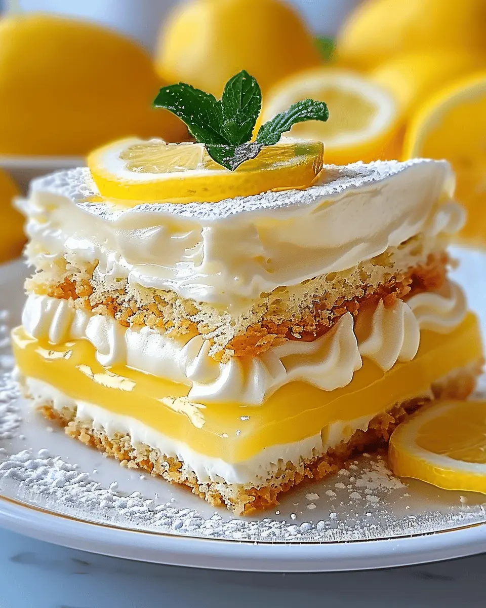 No-Bake Eclair With Lemon Cream