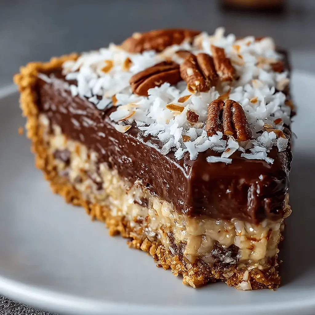 No-Bake German Chocolate Pie