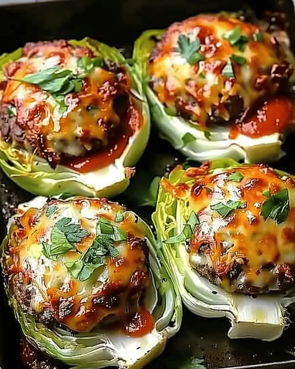 Oven-Baked Cabbage Burgers