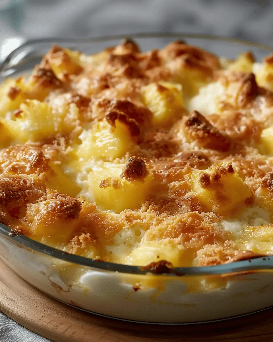 Pineapple Cream Cheese Cobbler