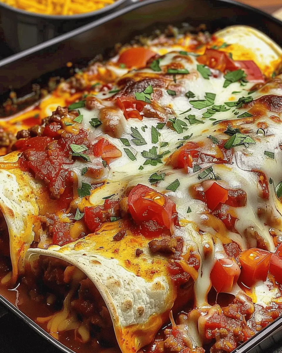 Pizza Enchiladas Ground Beef