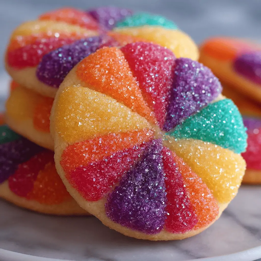 Rainbow Jello Sugar Cookies