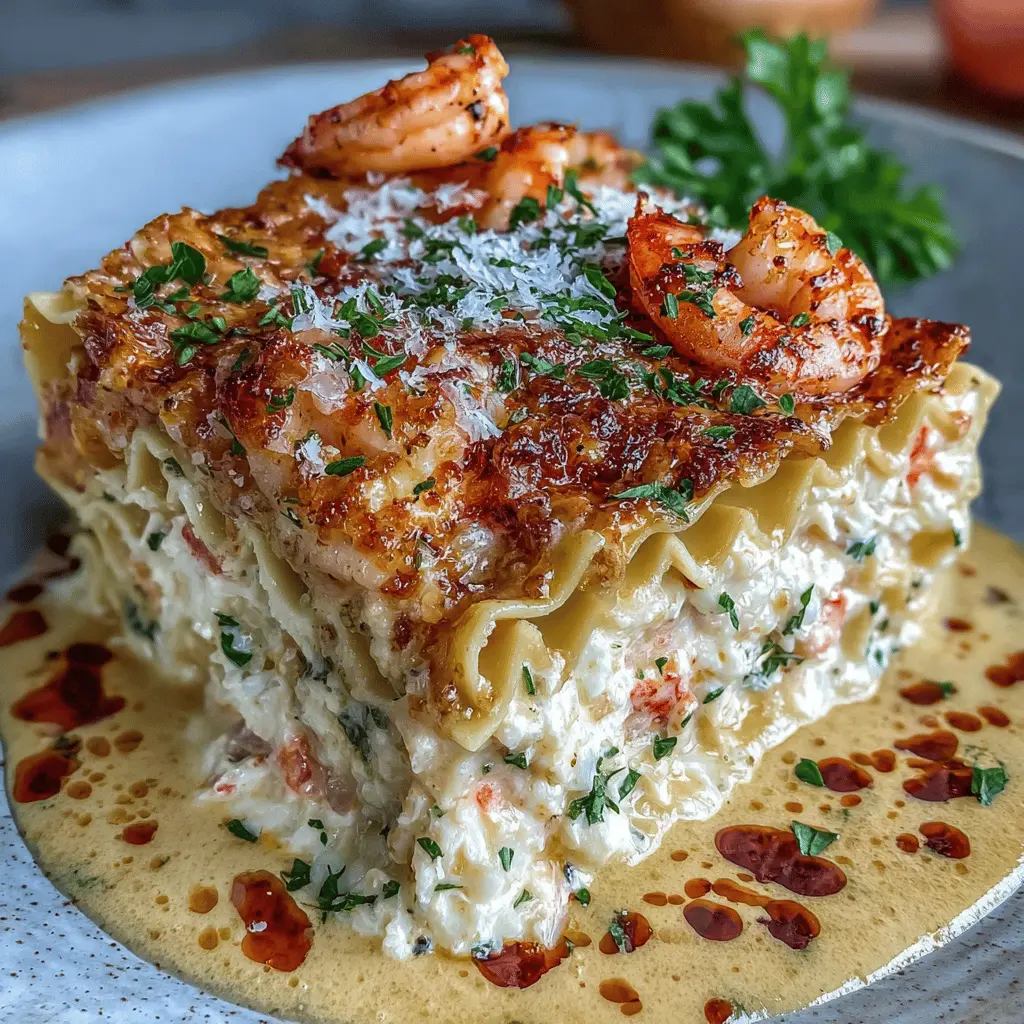 Seafood Lasagna Shrimp Crab