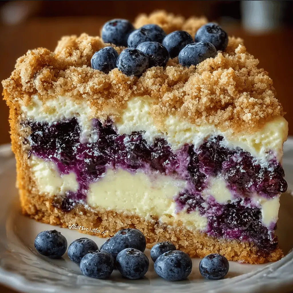 Sherry’s Blueberry Cream Cheese Crumb Cake