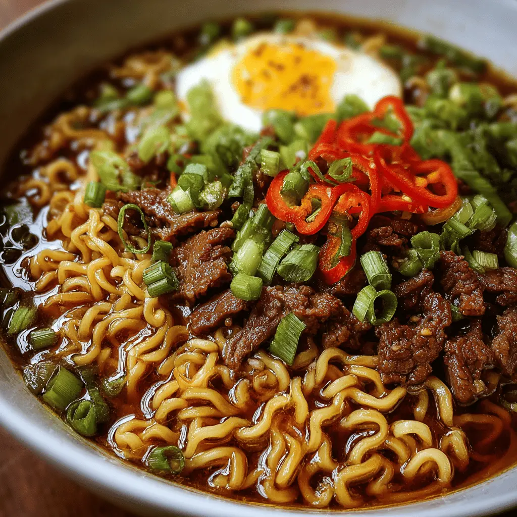 Slow Cooker Beef Ramen Noodles