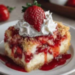 Strawberry Cheesecake Dump Cake