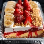 Strawberry Crunch Cheesecake & Banana