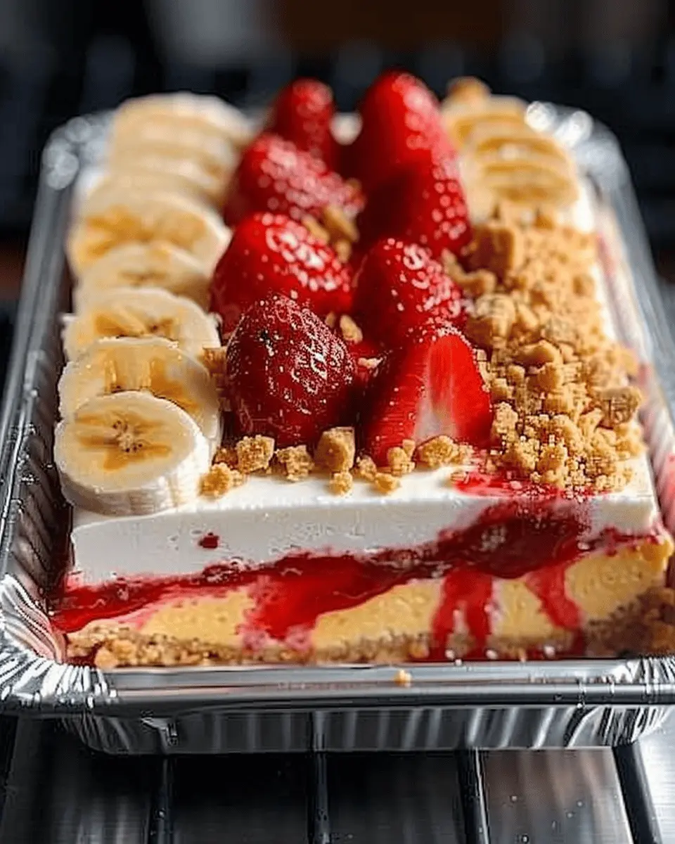 Strawberry Crunch Cheesecake & Banana