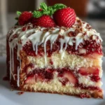 Strawberry Earthquake Cake