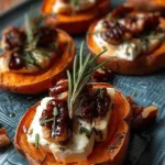 Sweet Potato Rounds with Brie