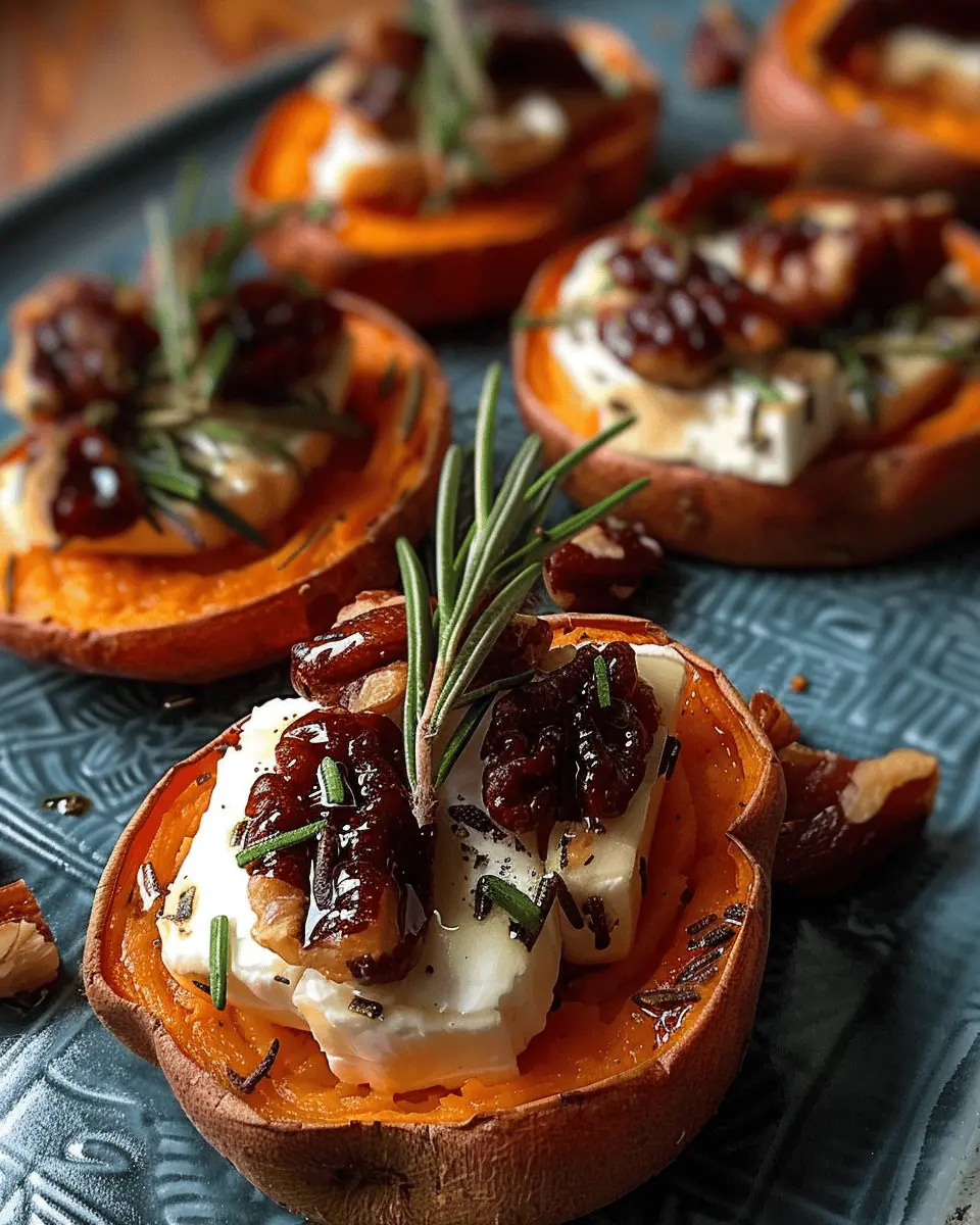 Sweet Potato Rounds with Brie