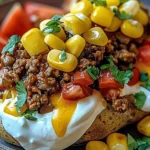 Taco Loaded Baked Potatoes