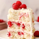 White Chocolate Raspberry Cake