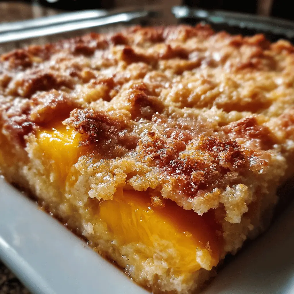 Peach Dump Cake