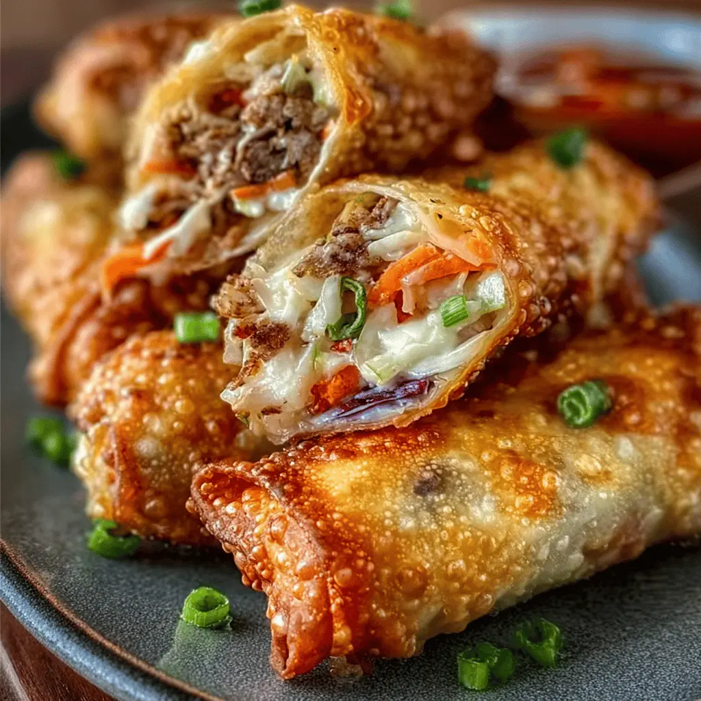 Chicken Coleslaw Egg Rolls Recipe