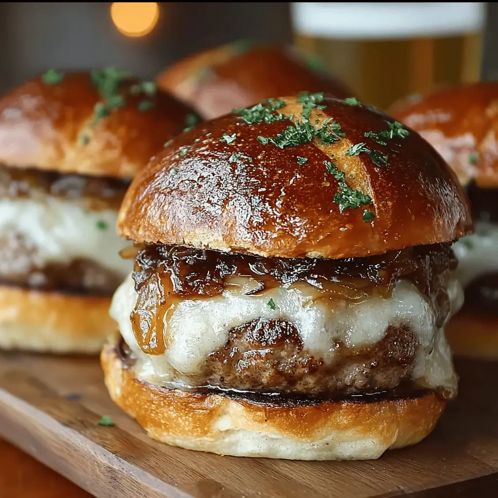 French Onion Soup Burgers