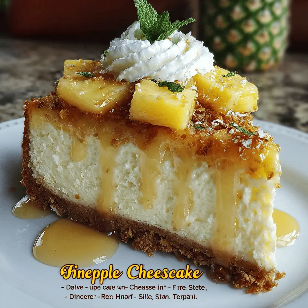 Pineapple Heaven Cheesecake