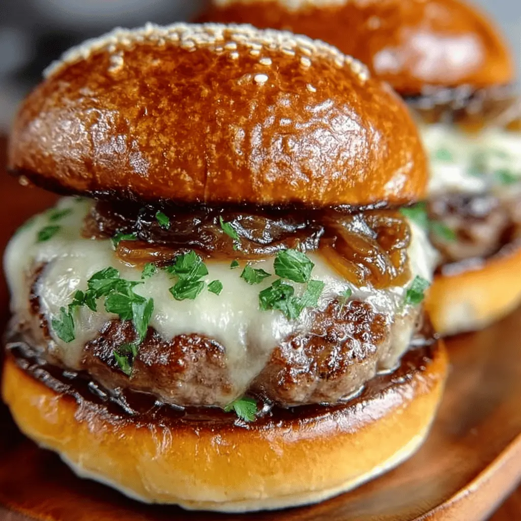 French Onion Soup Burgers