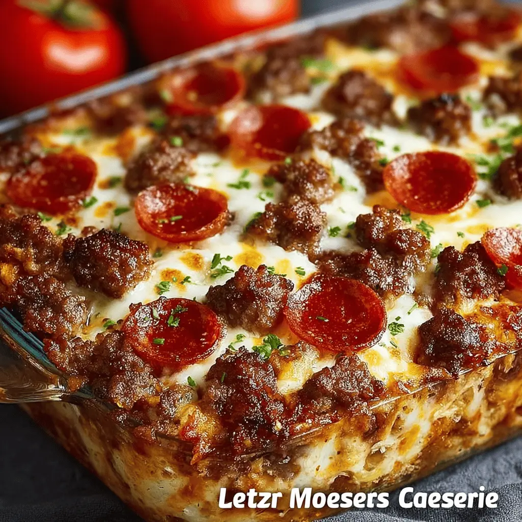 Meat Lovers Pizza Casserole