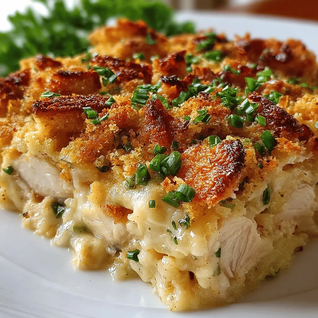 Chicken & Dressing Casserole