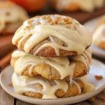 Apple Cookies with Maple Icing