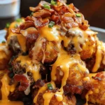 Bacon Cheeseburger Stuffed Tater Tot Cones