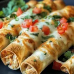 Baked Cream Cheese Chicken Taquitos