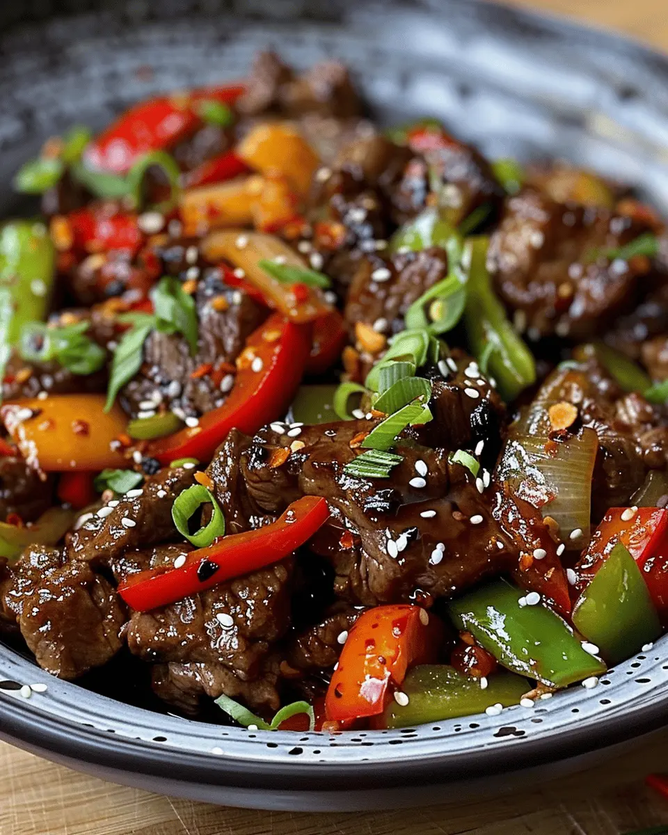 Black Pepper Beef Stir-Fry