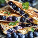 Blueberry Breakfast Quesadillas