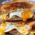 Breakfast Grilled Cheese Eggs