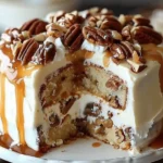 Butter Pecan Praline Poke Cake
