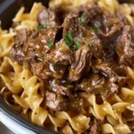 CROCKPOT BEEF AND NOODLES