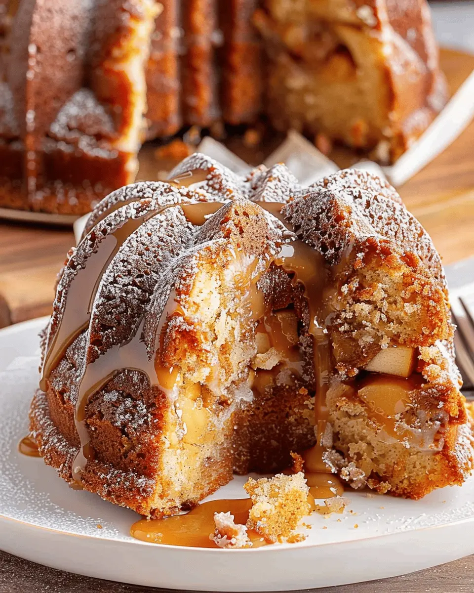 Caramel Apple Bundt Cake
