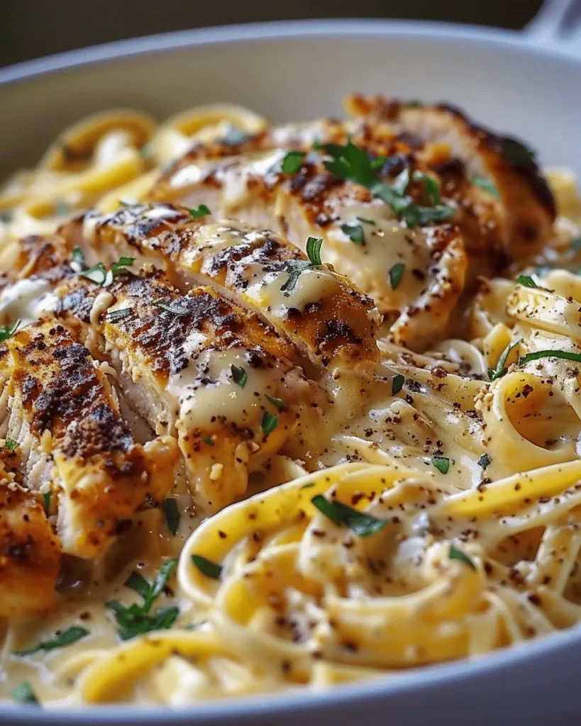 Cheesy Cajun Alfredo Pasta Chicken