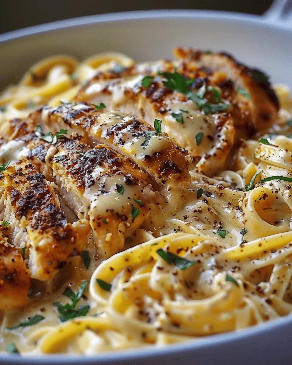 Cheesy Cajun Alfredo Pasta Chicken